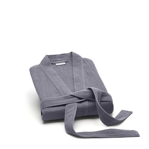 Image of BOLL & BRANCH Dream Robe - 100% Organic Cotton - Ultra Soft, Lightweight, Breathable, and Pre Shrunk - Unisex