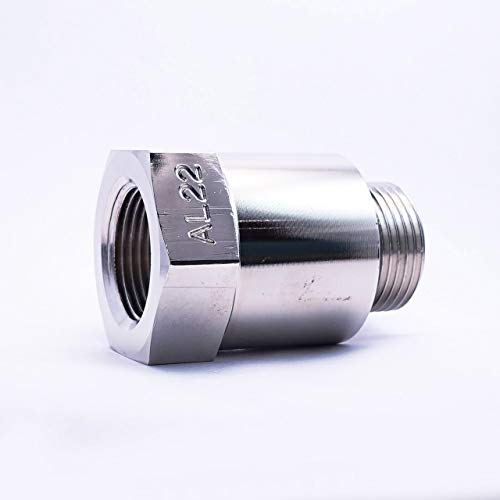 Image of EZ (AL-22) Silver 22mm-1.5 Thread Size Oil Drain Valve Adapter