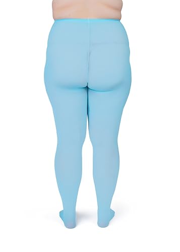 Image of Silky Toes Plus Size Tights for Women | 60D Soft Opaque Comfort Fit Pantyhose | Black or Colored 1-2 pairs | 1X-8X