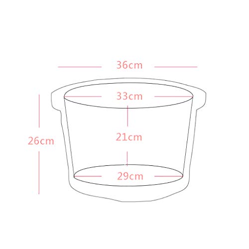 Katzowen bañera de spa para pies de madera miniatura 4