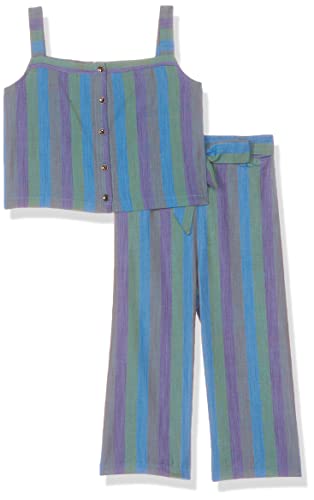 Image of Aarika Girl's Cotton Top And Pant Blue 7 Years-8 Years