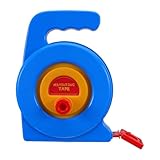 DIYEAH Measuring Tape Toy For Kids: 1m Kid Safe Retractable Dual Unit Ruler - Metric And Inch Plastic Play Tape Measure - Educational Gift For Preschool Learning Activities