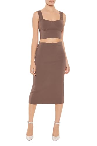 Forever 21 Women's Sweater-Knit Midi Skirt