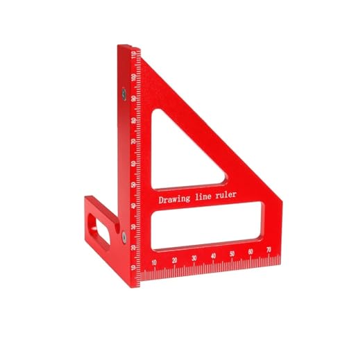 Regla de Carpintero Triángulo de Aleación de Aluminio miniatura 1