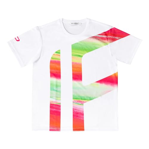 phiten(ファイテン) 昇華シャツ半袖 クロスチーム ピンク Lサイズ SDGs Tシャツ