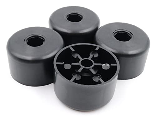 Design61 4er Set Kunststoff Möbelgleiter Möbelfuß Sofa Sessel mit...