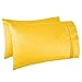 Clara Clark Supreme 1500 Collection 4pc Bed Sheet Set - Queen Size, Yellow