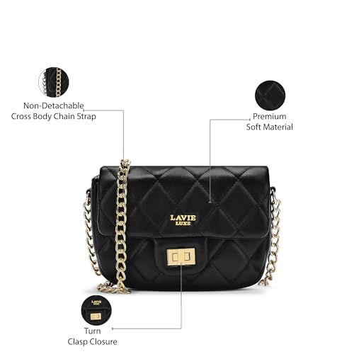 Image of Lavie Luxe Women's Chan25 Flap Cross Body Sling Bag | Ladies Purse Handbag | Gift for Women