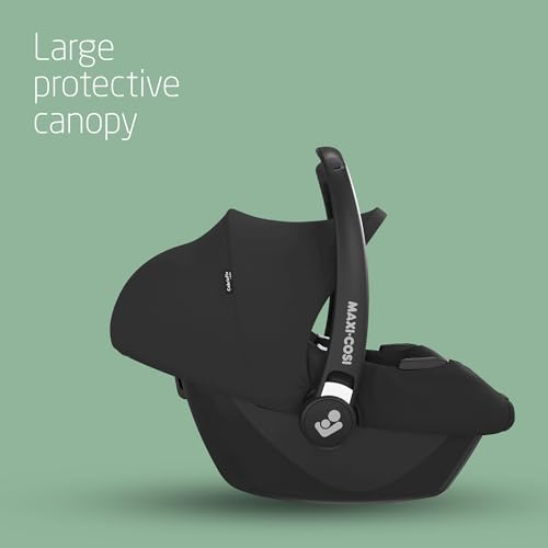 Maxi-Cosi CabrioFix i-Size, Baby Car Seat, 0–12 Months, Max. 12kg, Lightweight Car Seat Newborn (3.2kg), Large Sun Canopy, Extra Padded Seat, Fits Most Maxi-Cosi Pushchairs, Essential Black - Image 6