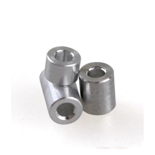 Junta de buje aluminio sin rosca M2.5 espaciador de separación para tornillos 10pcs 3