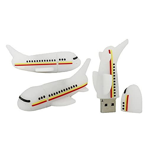 16GB Avion Forme des clefs USB, Stylo Drive Memoria Flash Reste pendrives Disque Flash USB clé USB u Disquette clé USB USB 2.0 Pen Drive pendrive (Red)