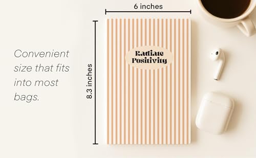 Image of KALP A5 Notebook with Pocket Diary Set - 160 Pages, 80 GSM - Ruled, Soft Cover, Combo for Notes, Journaling, Daily Planning, Perfect for Gifting (Radiate Positivity)