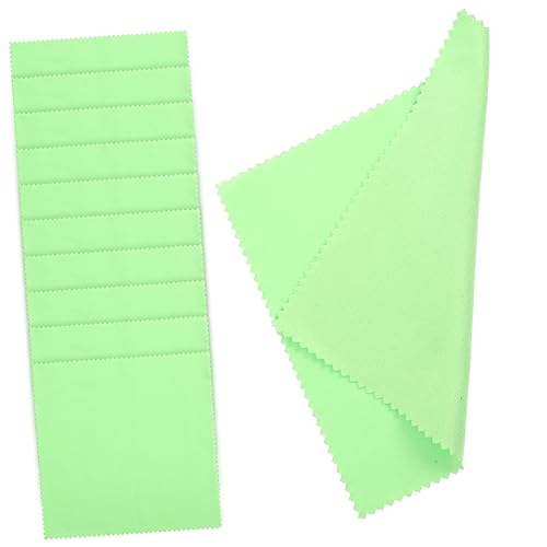 Vaguelly Piano Cleaning Wipe Cloth Set 10 Pack Soft for Guitar Violin Bass Ukulele and