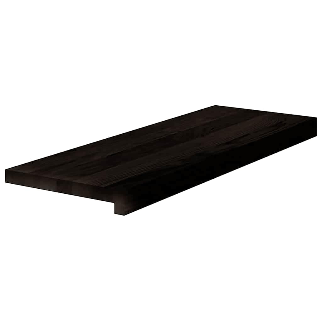 vidaXL Stair Treads 16 pcs Dark Brown 70x25x2 cm Solid Wood Oak, step tread, stair tread for wood stairs, wood stair tread, stair step