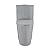 St. Tropez One-Piece Elongated Toilet Vortex™ Dual-Flush 1.1/1.6 gpf in Glossy Grey