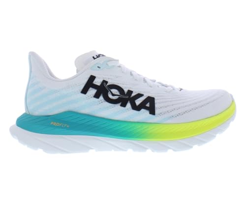 Preisvergleich Produktbild HOKA ONE ONE Mach 5 Herrenschuhe, Weiß / Blaues Glas, 46 EU