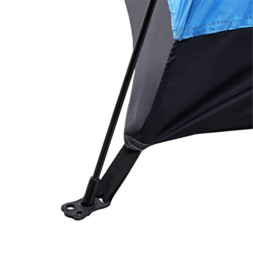 Tente camping 2 places bleue imperméable anti-UV et pliante - 2