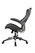 Officefactor Ergonomic Breathable Mesh Chair with Flip-up Armrests, Lumbar Support Executive Rolling Swivel Task Computer Office Chair or Home Desk Chair (Black MESH)