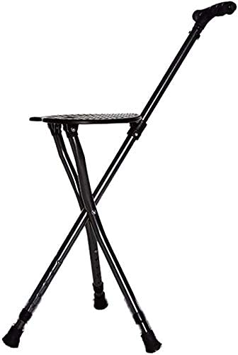 Tabouret de Canne de Marche Télescopique Béquille-11.19 P pour Sécuriser les Pas des Seniors
