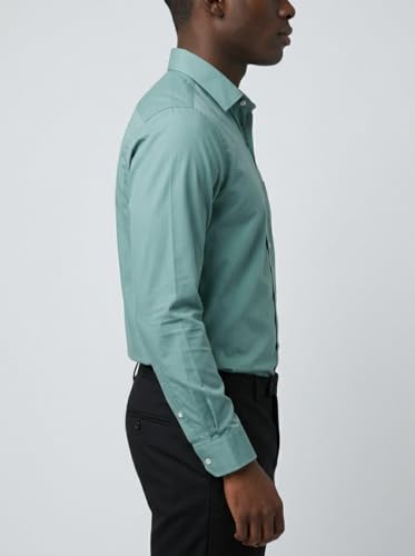 Image of INKAST Men's Cotton Blend Plain Formal Shirt | Full Sleeves Solid Shirts| Straight Regular Fit | Office and Regular Wear