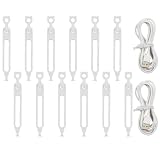 12 Pcs Silicone Cable Ties Reusable, Cable Cord Organizer Straps for Charging Wire, Computer Cords (Black)