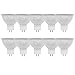 10 Pezzi GU5.3 Lampada LED 7W Bianco Caldo AOMEX Lampadina LED MR16 Equivalente alla lampada alogena 55W