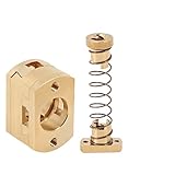 2-Pack Ender 3 Oldham Coupling Coupler and Z axis T8 Anti Backlash Spring Loaded Nut Elimination Gap Brass Nuts for Upgrade CR10 S4 S5 Ender 3 Pro V2 3S CR10S PRO 3D Printer