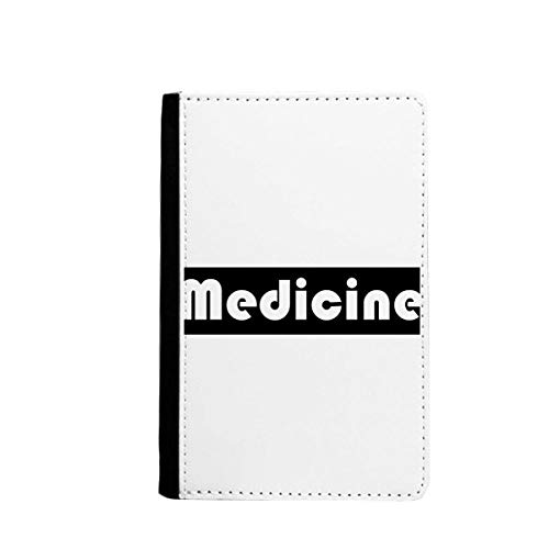 Porte-passeport noir Course and Major Medicine aux finitions haut de gamme