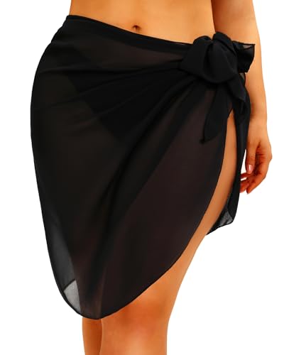 Pinup Fashion Plus Size Swimsuit Cover Ups Women Sarong Wraps Chiffon Beach Sheer Pareo
