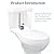 Goddessmoon Toilet Flush Valve Replacement Kit, Compatible with Kohler 85406, 2-inch, Includes Float Ball Flapper Triangular Gasket, and Tank Screws, Accessories for Toilet Tank Replacement & Repair