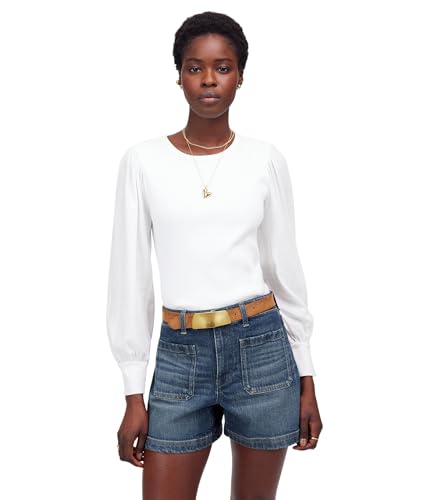 Madewell Women's The Denim Emmett Shorts, Meriwether Wash, 27