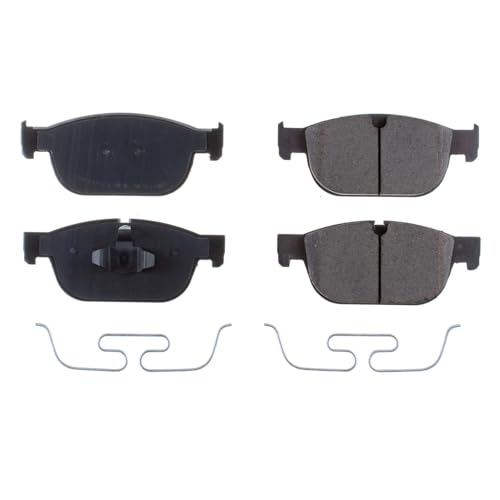 Image of PowerStop Front Brake Pads for Polestar Polestar 2 2021 |Volvo C40 Recharge 2022-24 |EX40 2025 |S60 2019-25 |S90 2017-24 - Z17 Ceramic Brake Pads with Installation Hardware, 17-1865