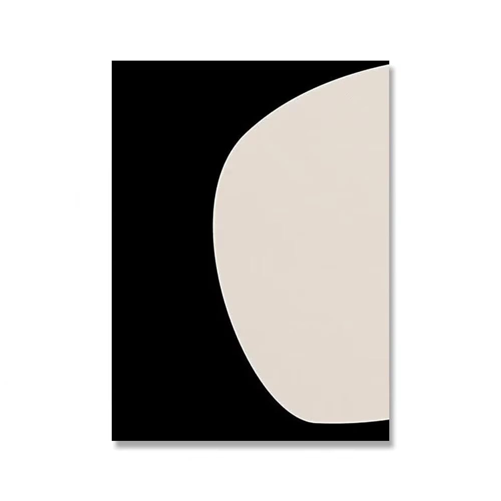 DFZEWKI Modern Abstract Wall Art Mid Century Geometric Black Arches Hd Canvas Print Poster Home Living Room Bedroom Decoration(40x50cm(16x20in)/No frame)