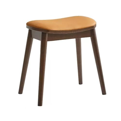 Tabouret de coiffeuse moderne rembourré jaune ergonomique chic