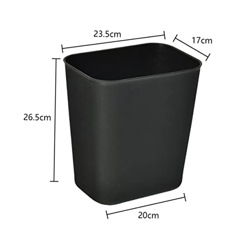 Caneca de basura rectangular de plástico Healifty 2 piezas miniatura 2