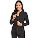 M&M SCRUBS Women's Ultra Soft Front Zip Warm-Up Scrub Jacket (Black, X-Small)
