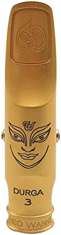 Alto Sax Saxophone Mouthpiece with Cap & Ligatures, Brass Metal Eb Alto Tenor Sax Mouthpiece for Saxophone Professionals and Beginners (8C,Alto Tone)