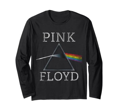 Image of Official Pink Floyd Dark Side of The Moon Prism Band Music Long Sleeve T-Shirt