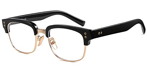 Gtand Vintage Retro Rectangle TR90 Frame Sunglasses For Men Women Fashion Semi-Rimless Metal Sun Glasses Eyewear