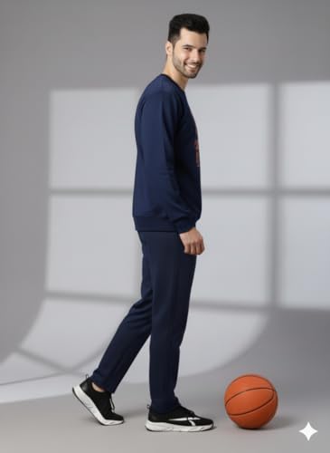 Image of Mack Jonney Graphic Print Track Suit for men | Co-ord Set | Warm Fleece Tracksuit Set | Full Sleeve Sweatshirt