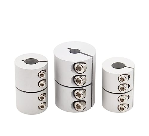 Rigid Coupling,Stainless Steel Rigid Coupling 1pcs D20L25 Rigid Coupling 3D Printer Parts Aluminium Alloy Shaft Coupler Screw(4x6.35)