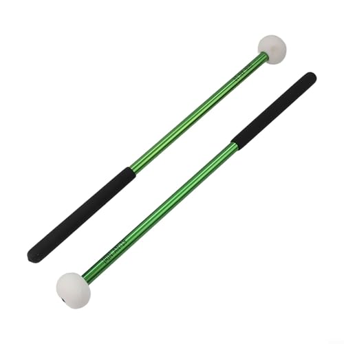 Timbal de marcha para bombo con mango antideslizante cómodo (verde)