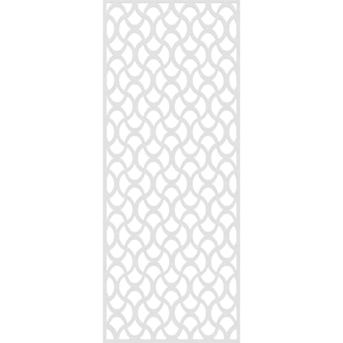 Image of 29 3 /8 inchW x 74 3 /8 inchH x 3 /8 inchT Resort Decorative Fretwork Wall Panels in Architectural Grade PVC