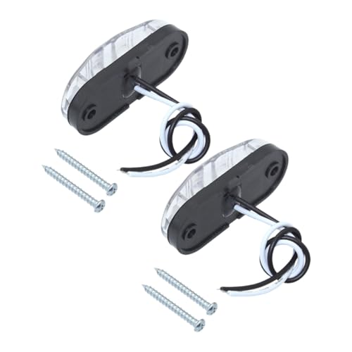 SHINEOFI Luces Traseras LED para Remolque Camión 9-30v Blanco 2 Piezas Indicador de Dirección Alta Visibilidad bajo Consumo Energía Resistente al Agua Circuito Cerrado