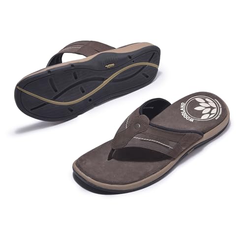 Image of Woodland Men's Leather Slippers