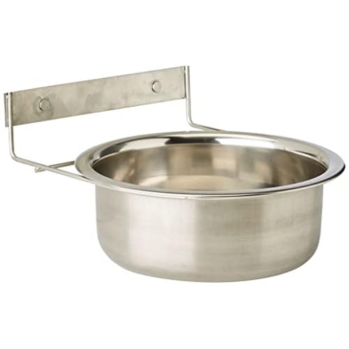 Nobby Edelstahlnapf mit Befestigung Ring mit Schraube Ø 21,0 cm 1,80 ltr.