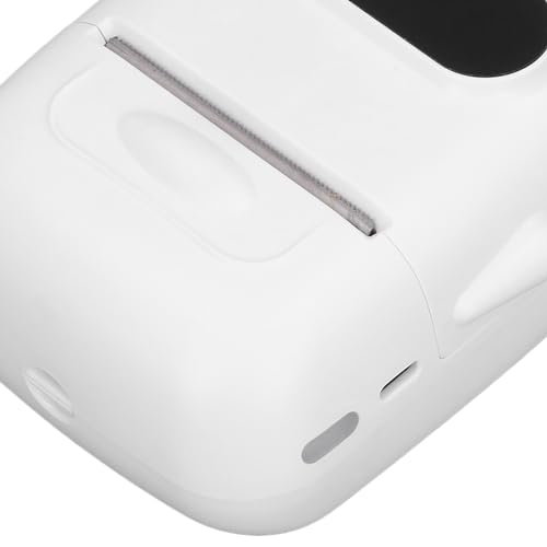 Impressora térmica portátil bluetooth, impressora térmica reable com 1 rolo de papel para impressão