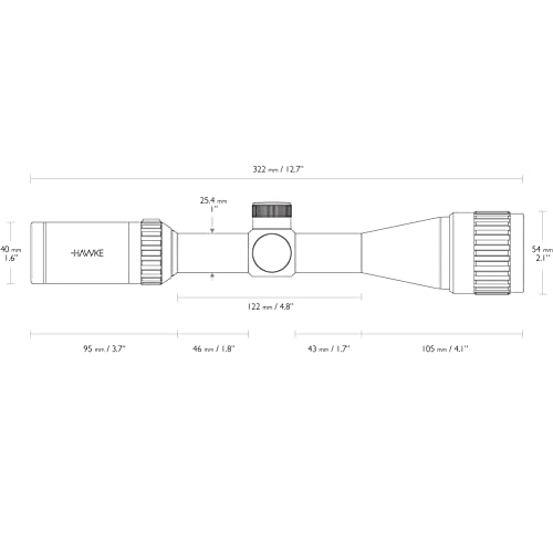 Hawke 14123 Vantage Riflescope 3-9X40 Ao thumb #3