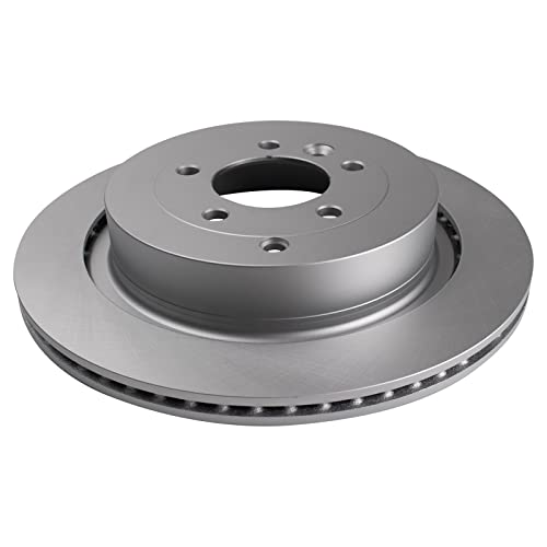 Image of TRQ Rear Brake Pad and Rotor Set Ceramic G Coated Rotors Parking Shoe Compatible with 2005-2006 Land Rover LR3 2006 Range Rover Sport