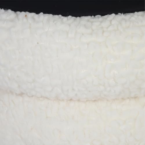 Taburete de almacenaje blanco rectangular estilo escandinavo con puf contenedor boho 8
